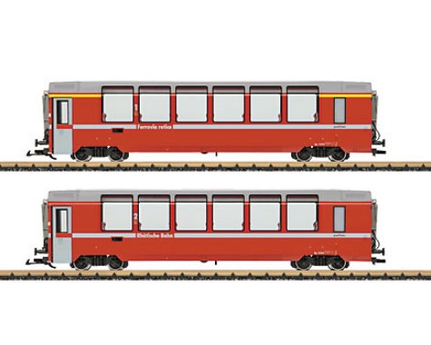 Neuheit 2013 von LGB - Wagenpackung der RhB Bernina-Express - Hier sind die fehlenden Neuheiten von LGB aus 2012 und 2013 - Lieferdatum 2014 - gelistet. 