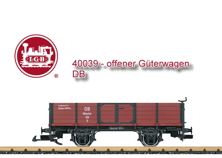 LGB Art. Nr. 40039 - offener Gterwagen der DB, Deutschland