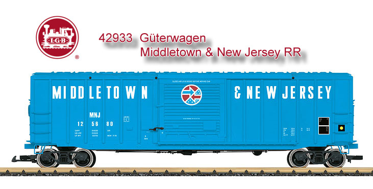 LGB Art. Nr. 42933 - Gterwagen Middeltown & New Jersey RR