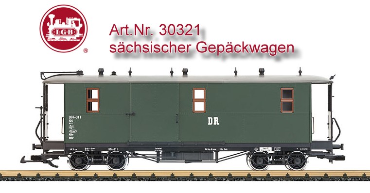 LGB Art. Nr. 30321 - schsischer Gepckwagen 
