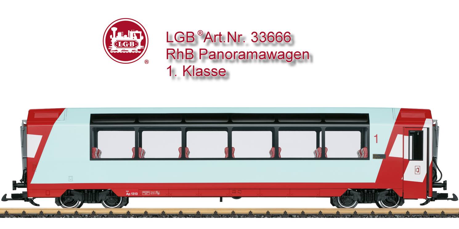 LGB Art. Nr. 33666 - Glacier Express Panoramawagen AP 1313