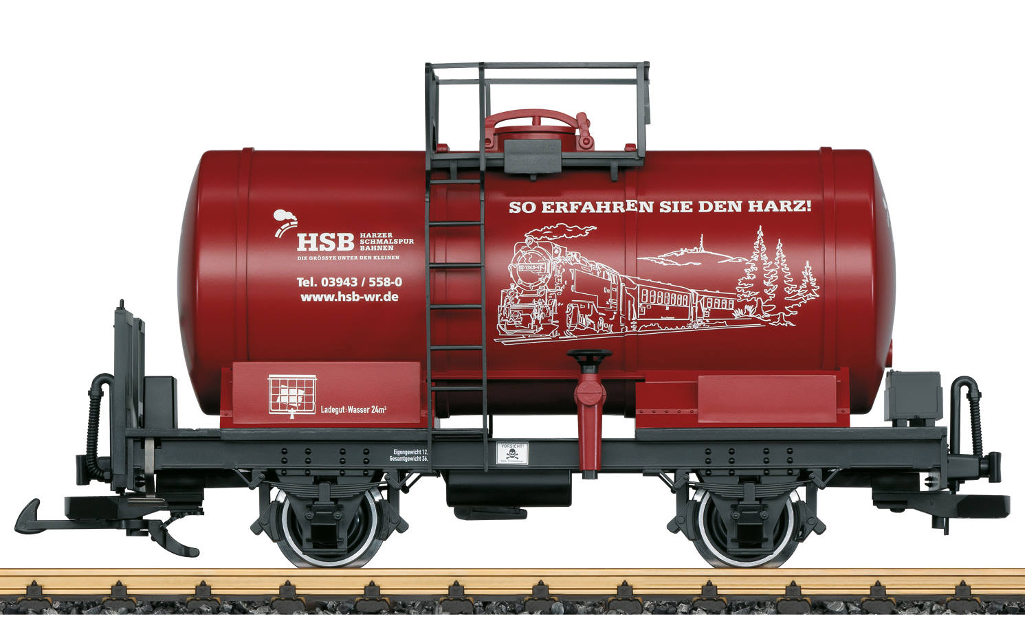 LGB 41411 - HSB Löschwasserwagen , Neuheit 2021 - Auslieferung Mai 2021