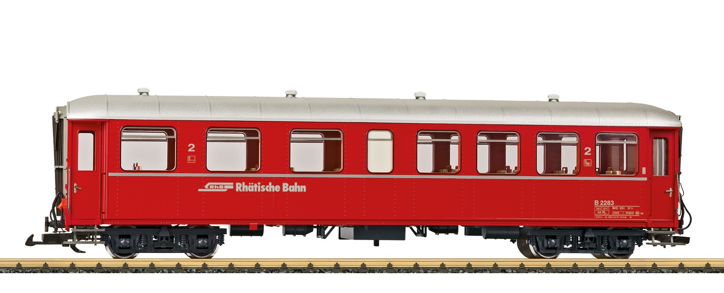 LGB Art. Nr. 31526 - RhB Schnellzugwagen 2. Klasse - Stahlwagen 