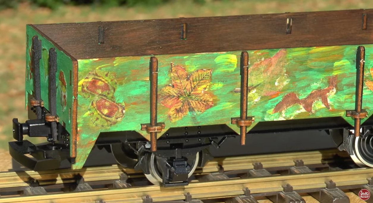 Kreative Ausfhrungen zum LGB Art. Nr. 41035 - Hochbordwagen aus Holz - mit Video!  