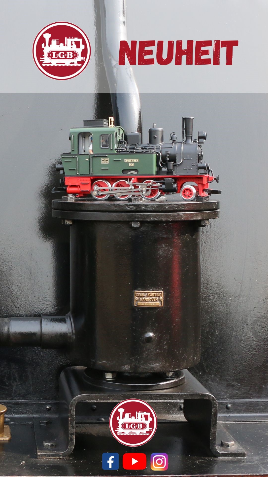 Danke an Hendrik Hauschild und LGB f�r das Bild aus einer fr�heren Serie der Spreewald Dampflok. 