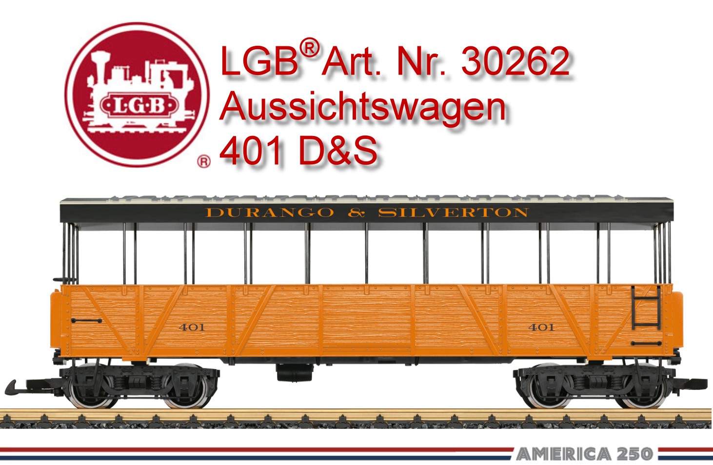 LGB Art. Nr. 30822 - Personenwagen 335 "ELK PARK" Durango & Silverton (D&S)