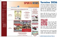 Spur G News - Termine 2026