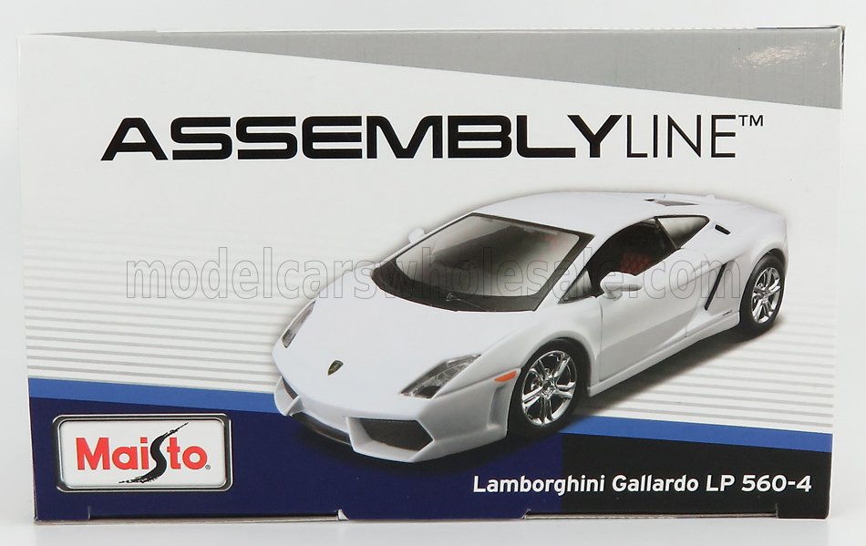Lamborghini - Gallardo LP560-4 aus 2004 in weiß - Maisto 39291 - Bausatz 