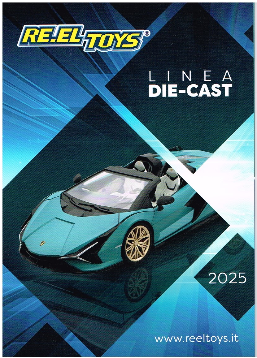 Im Neuheitenprospekt 2025 von RE.EL TOYS sind auf den sechs Seiten moderne Sportwagen von Aston Martin, Lamborghini,Maserati, Bugatti, McLaren und ein Formel 1 Wagen von Astaon Martin abgebildet. Alle Wagen gibt es meist in zwei Farben und alle sind mit einer 2,4 GhZ Fernsteuerung ausgerstet. Als Mastbe sind angegeben: 1:64, 1:43, 1:24, 1:32 oder 1:18. Der Aston Martin V12 Vantage ist in 1:24 und vier Farben erhltlich. 