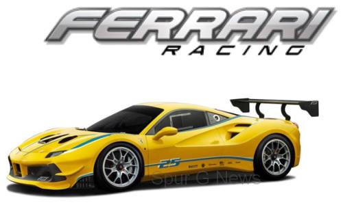 Ferrari 488 Racing Challenge, gelb/grn, No.25 - Bburago - Fertigmodell in 1:24 Mastab, Metall/Kunststoff