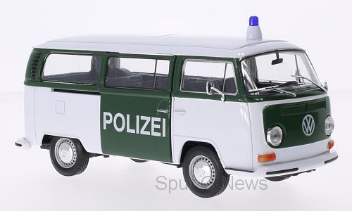 VW BUS T2 - weiss/grn, Polizei - Baujahr ca. 1972 - 1979