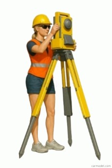 ATLANTIC - 1/24 - Figur -Frau - Stra�enbau - Bruno  - MAN - ROAD CONSTRUCTION TEAM - BRUNO - VARIOUS