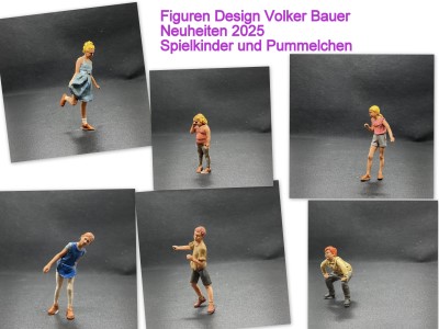 Spielkinder und Pummelchen - Neuheiten 2025 von Figuren Design Volker Bauer 