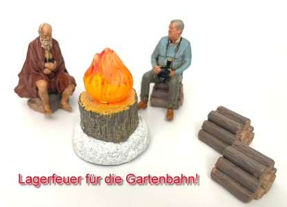 Lagerfeuer fr die Gartenbahn! 