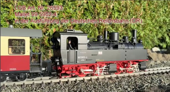 LGB Art. Nr. 26593 Mallet 99 5902-4 der Deutschen Reichsbahn! 