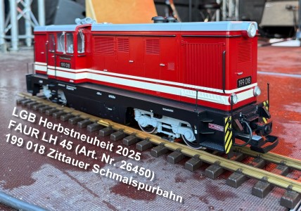 Herbstneuheit von LGB Nr. 2: Zittauer Schmalspurbahn FAUR LH45 