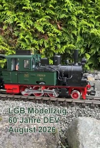 LGB Zug wie er bei einer Fotoveranstaltung 60 Jahre DEV zu sehen war: 