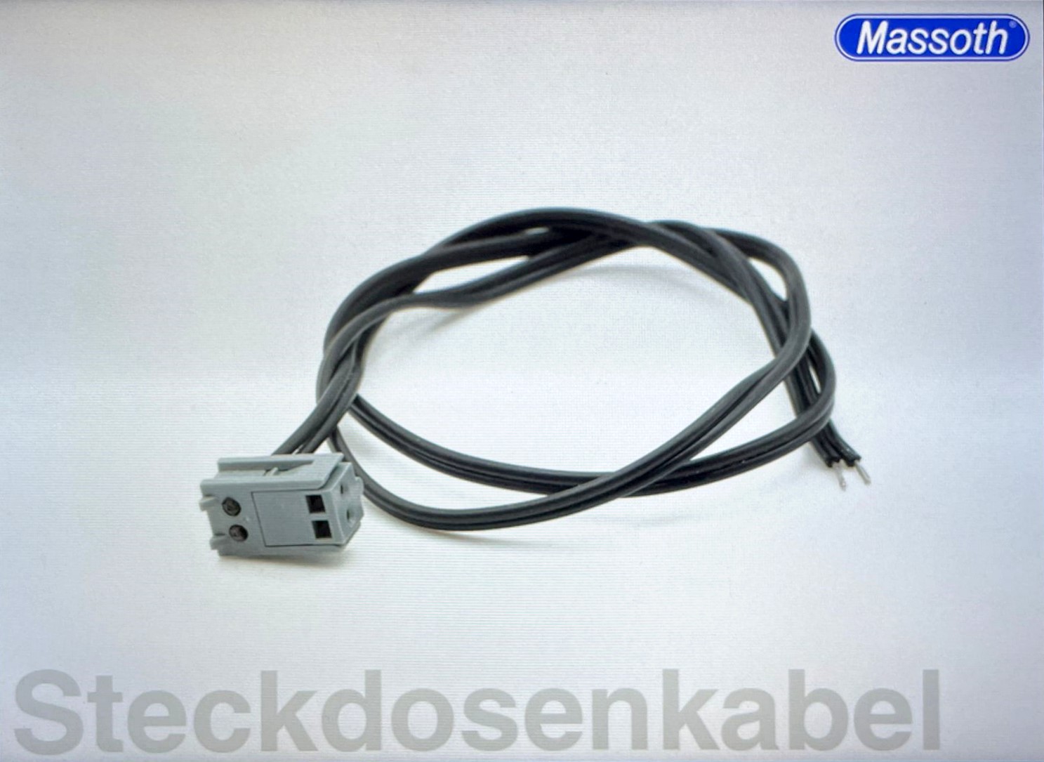 Auch das Ersatzteilsortiment wächst. Es erscheint ein Steckdosenanschlusskabel mit 45 cm langer Doppellitze (zum selbst kürzen) sowie ein Set Decoderanschlusskabel mit 8 Einzellitzen (vierfarbig) mit Faltstecker sowie passender Schrauben.