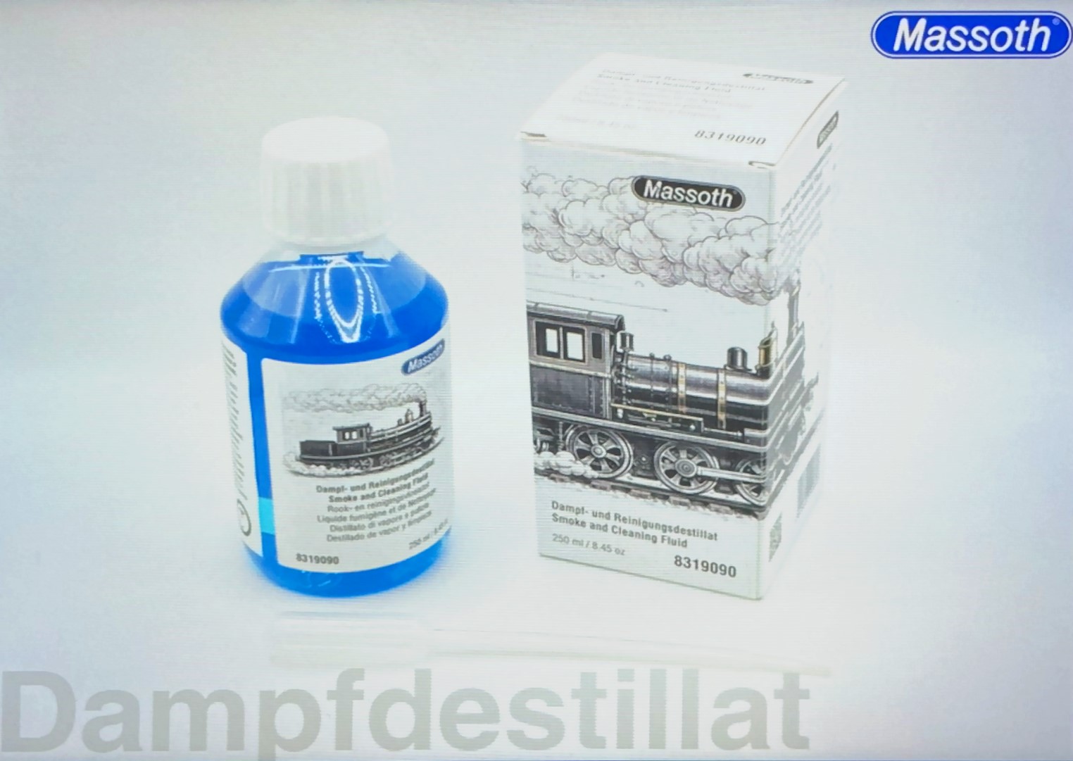 Dampfdestillat - 8319090 - Das überarbeitete Dampfdestillat mit 250 ml Inhalt und passender Pipette zum sauberen dosieren der benötigten Menge erscheint mit achtsprachiger Dokumentation in aktueller Fassung für den internationalen Vertrieb.