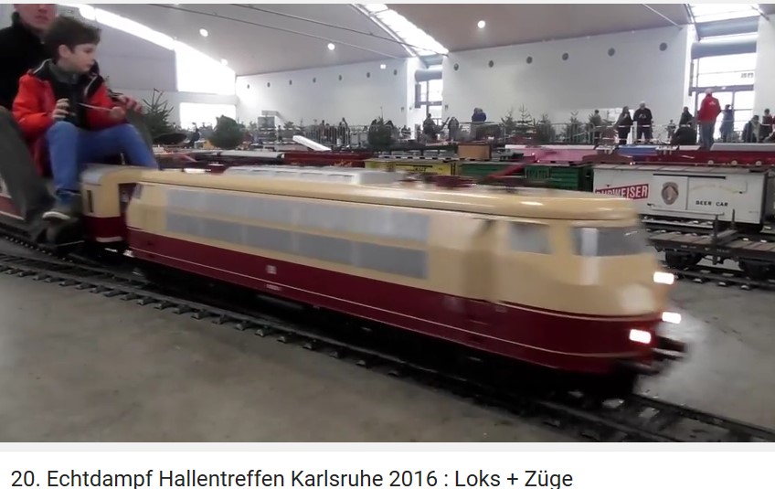 20. Echtdampf Hallentreffen Karlsruhe 2016 : Loks + Zge ( 10 minuten )
