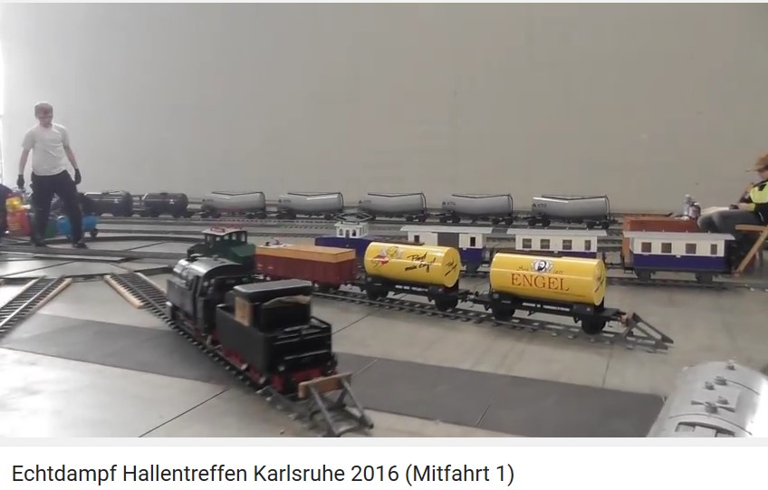Echtdampfhallentreffen Karlsruhe 2016 (Mitfahrt 1) 24 minuten