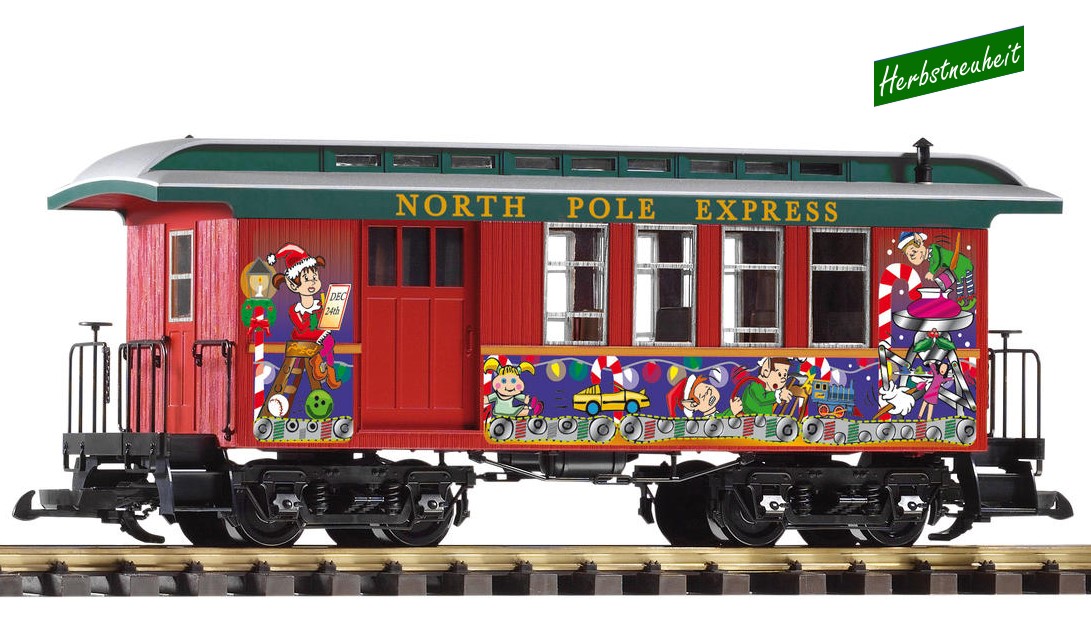 PIKO Herbstneuheit 2016 - Art. Nr. 38616 - North Pole Express Weihnachtswagen - Personen- / Gepckwagen - Combine