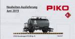 Neuheitenauslieferung für Juni 2019 von PIKO - VTG Kesselwagen