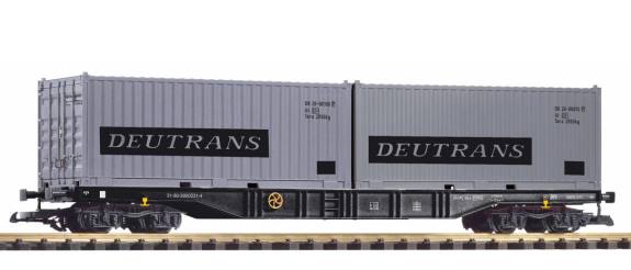 G Containertragwagen mit zwei Containern "Deutrans". Art. Nr. 37752 - Liefertrermin Ende August 2020
