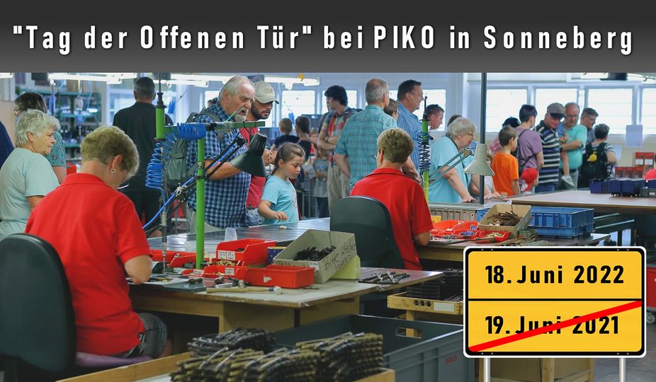 Tag der offenen Tr - TOFT - bei PIKO jetzt am 18. Juni 2022