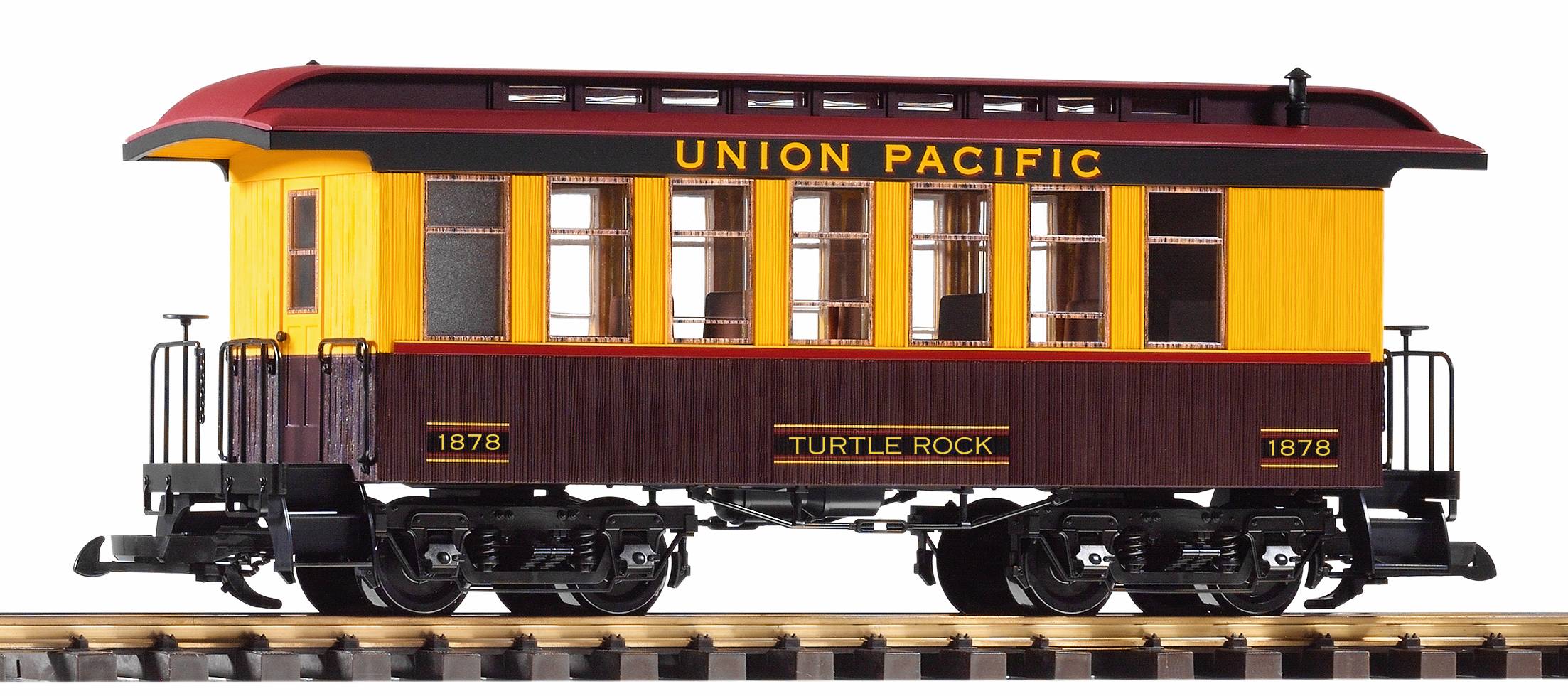 PIKO Art. Nr. 38654 - G Personenwagen Union Pacific, Turtle Rock 1878