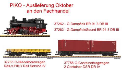 PIKO Auslieferung an den Fachhandel im Oktober 2025