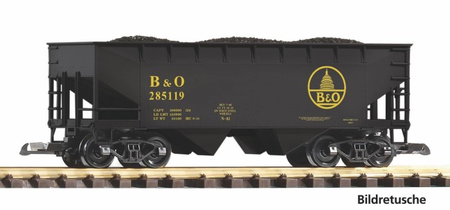 PIKO 38988 - G Schüttgutwagen B&O mit Kohleladung