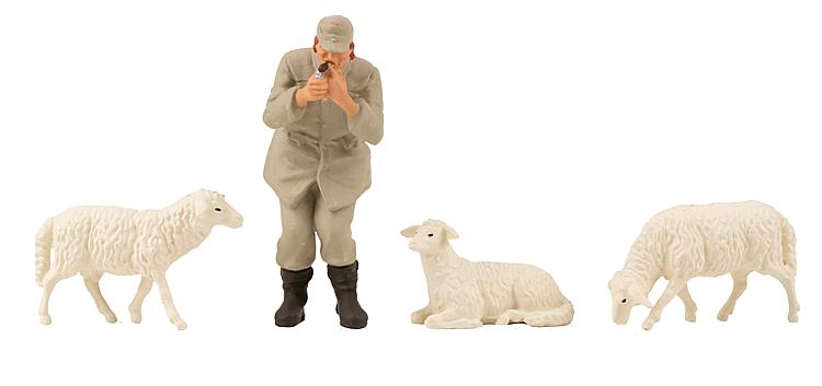 Schfer und 3 Schafe - Kategorie - Figuren