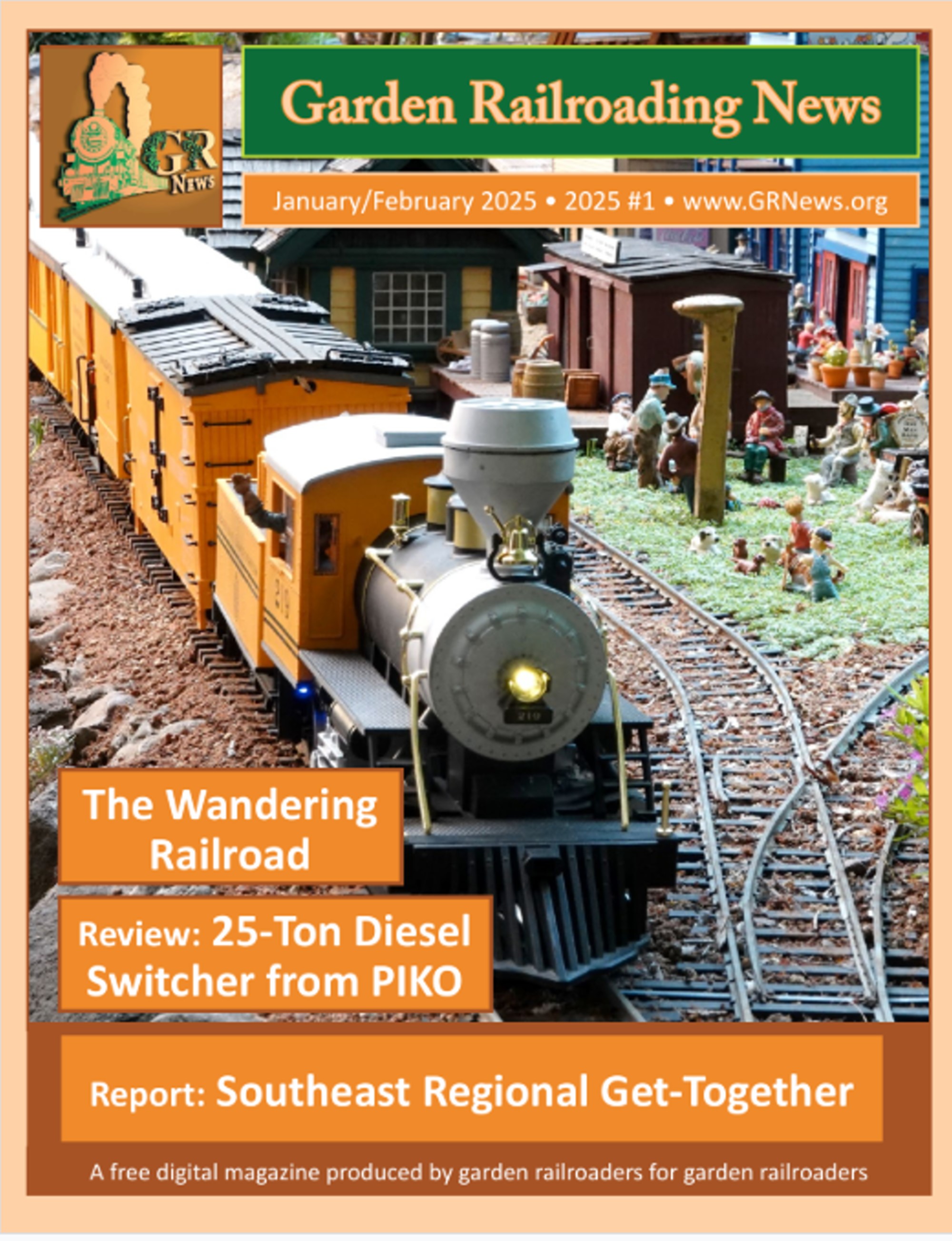 Garten Railroading News - Ausgabe 1/2025 - Januar - Februar 2025