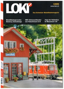 LOKI  Ausgabe 1/2026 im Fachhandel und im Postkasten: Marktspiegel ab Seite 6 und ab Seite 76 - Technik - Bau eines Messwagens in verschiedenen Baugroessen. 