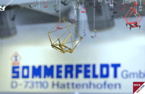 Scherenstromabnehmer der Firma Sommerfeldt, Hattenhofen fr die LGB Bahn