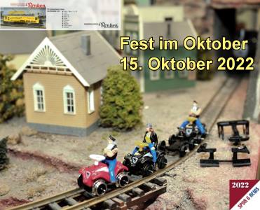 Fest im Oktober 2022 - am 15. Oktober 2022 von 10-18 Uhr im Modellbahnatelier Renken. 