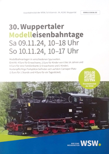 Ausstellung im November 30. Wuppertaler Modelleisenbahntage.  