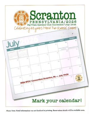 Tragen Sie den Termin in den Calender ein. BTOC in Scaranton, Pennsylvania Juli 2026