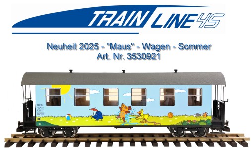 Der dritte "Maus" Wagen von Train Line 45. Sommer 