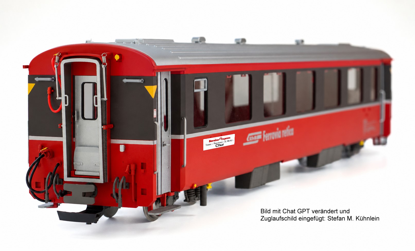 Trainline Artikel Nummer 3335020 - RhB EW III - Bild mit Chat GPT und Zuglaufschild ge�ndert. 