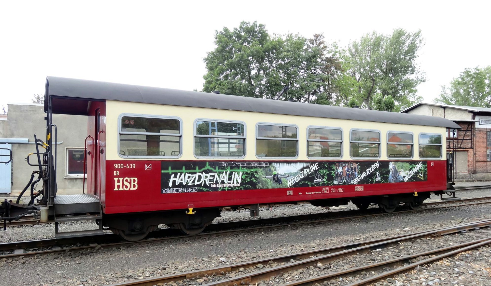 So sieht der HSB Wagen "Harzdrenalin" aus. Danke an Christian aus dem Facebook fr die bermittlung des Fotos. 