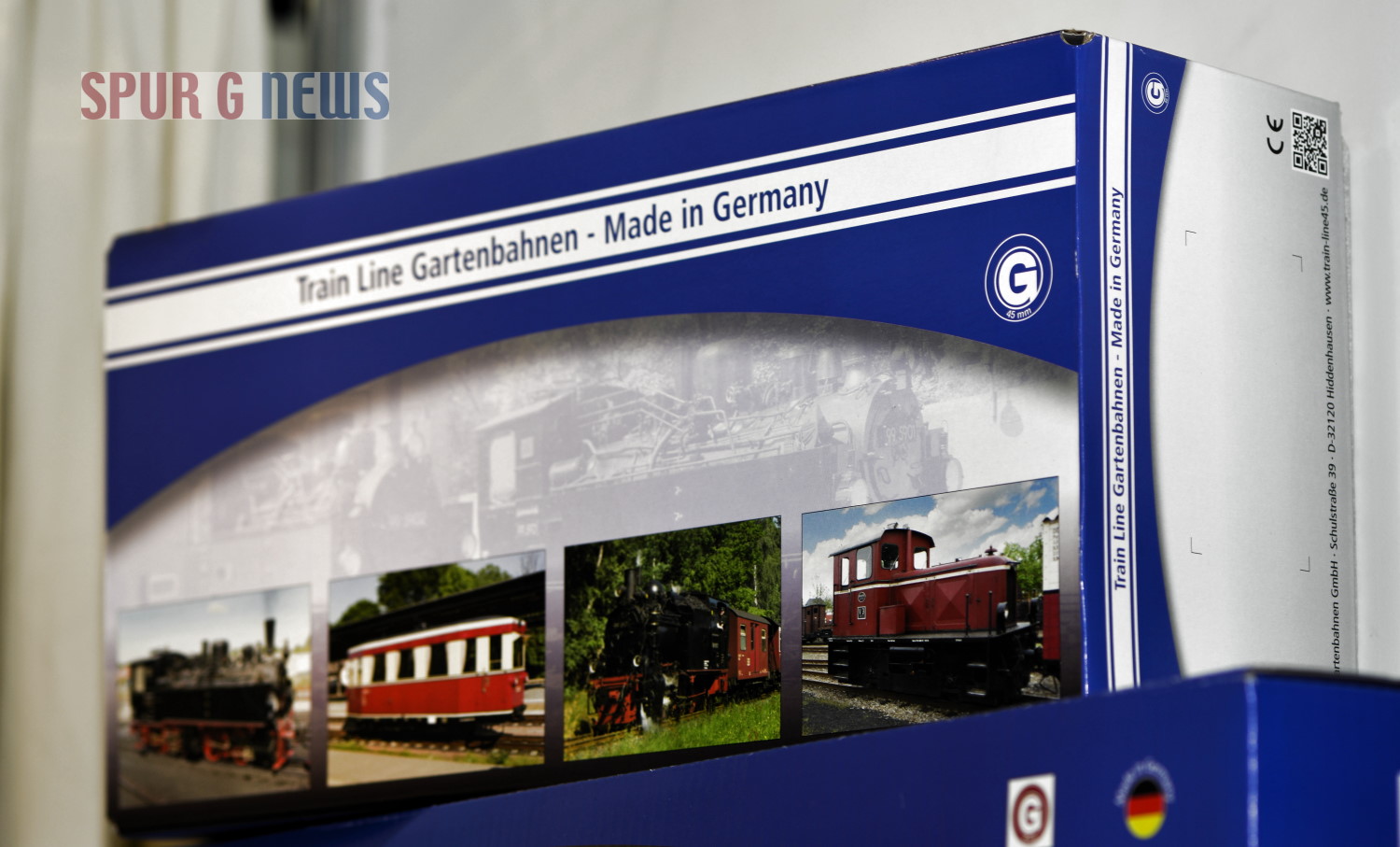 Karton fr Lokomotiven wie der Harz-Mallet von Train Line Gartenbahnen. 