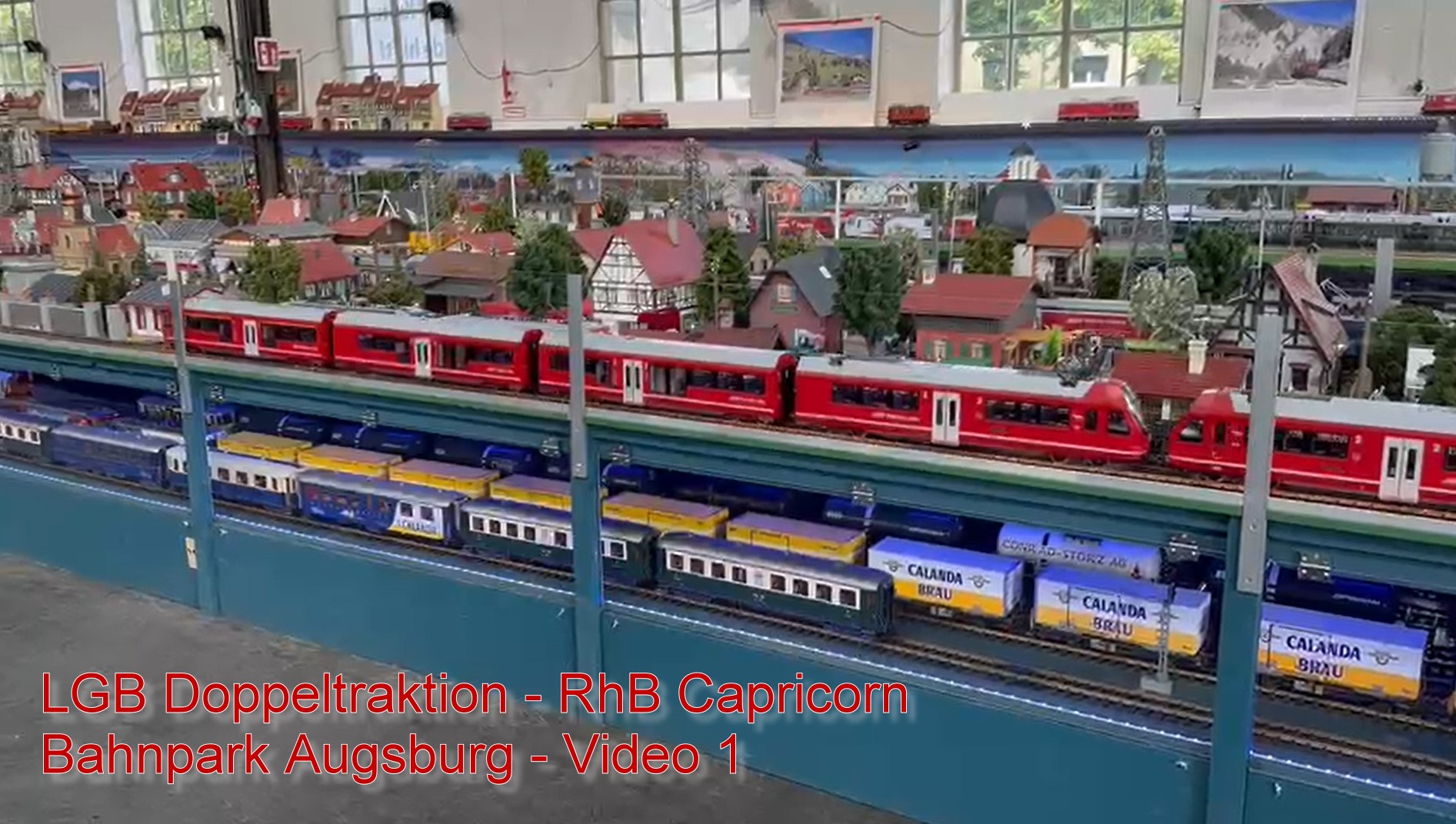LGB Doppeltrakion - RhB Capricorn - Bahnpark Augsburg - Video 1 