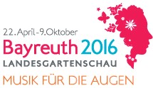 Logo der Landesgartenschau Bayreuth 2016 - Musik fr die Augen