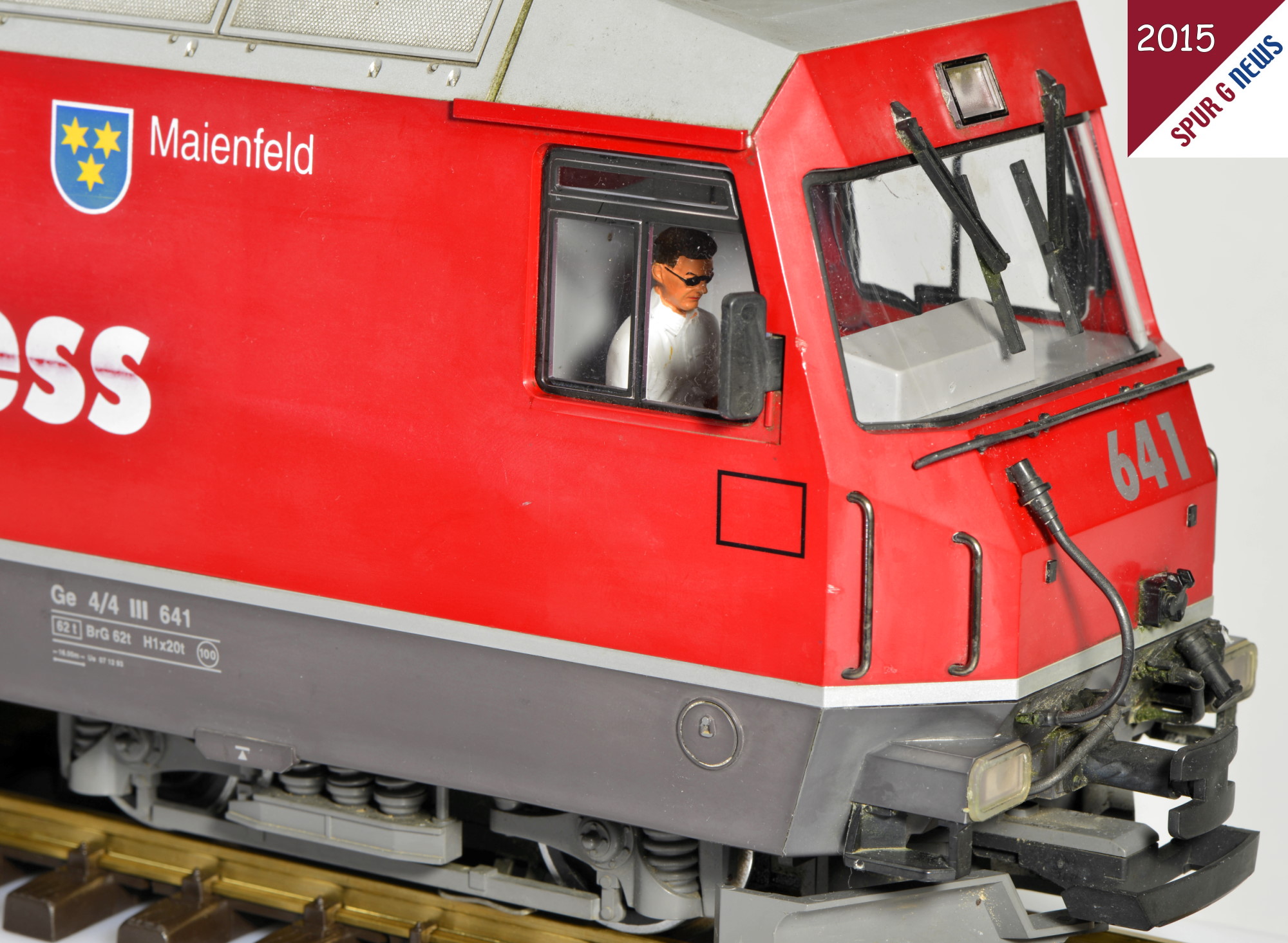 Nun kann der nette Lokfhrer mit der Sonnenbrille am 27. August seine Arbeit im Bernina-Express mit der Heidilandlok fort setzen. 