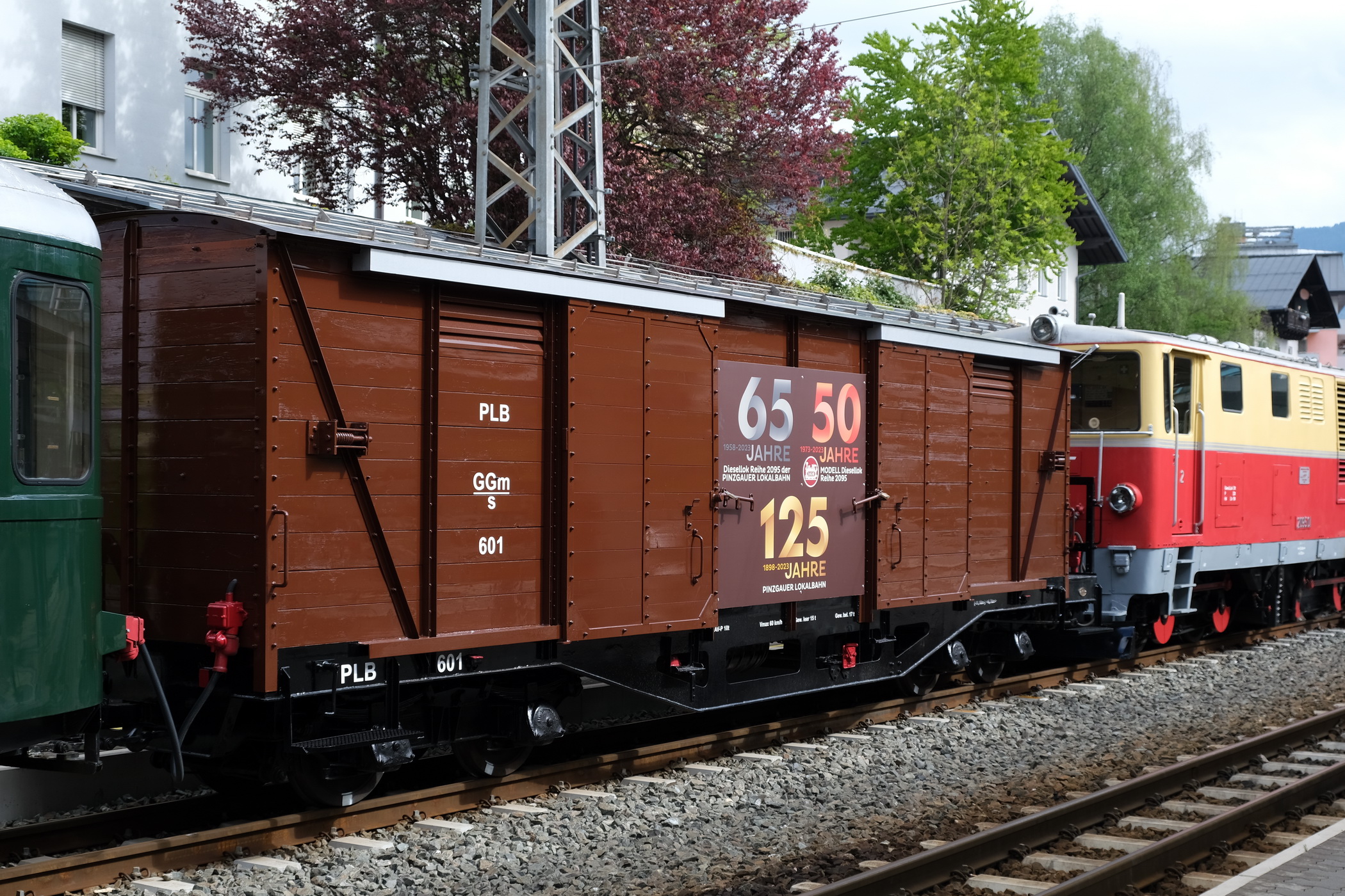 Güterwagen der Pinzgauer Lokalbahn für das Dreifachjubiläum. Hier das Original - Vorbild für das LGB Modell - Museumswagen LGB 2023. 