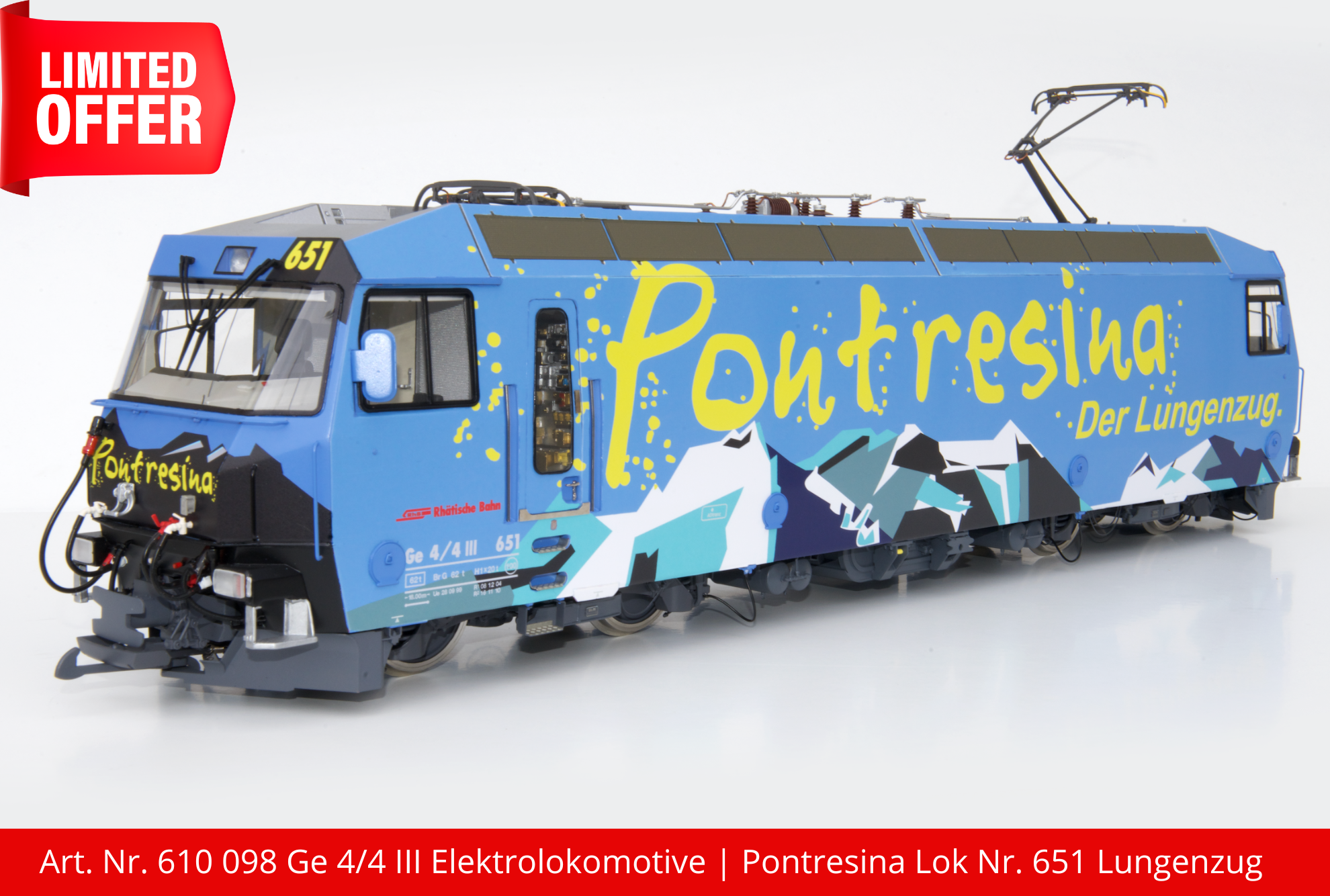 Pontresina - Lok 651 - Der Lundenzug - nur 10 Stck erhltlich 