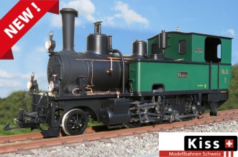 KISS Modellbahnen Schweiz - Rhaetia Dampflok der RhB  