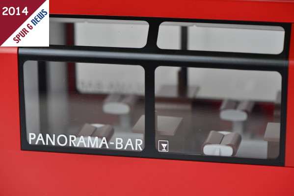 Clacier Express - Panorama Bar - Detail vom neuen LGB Wagen 33667 - Modell des RhB - WRp 3831